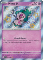 Pokemon - Mime Jr. - 157/091 - Shiny Rare - Paldean Fates Series - Top CollectiblesCollectible CardsPokémon