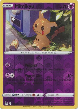 Pokemon - Mimikyu - 080/196 - Rare Reverse Holo - Sword & Shield: Lost Origin Series - Top CollectiblesCollectible CardsPokémon