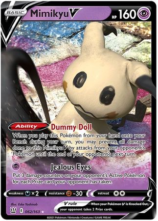 Pokemon - Mimikyu V - 062/163 - Ultra Rare - Sword & Shield: Battle Styles Singles - Top CollectiblesCollectible CardsPokémon