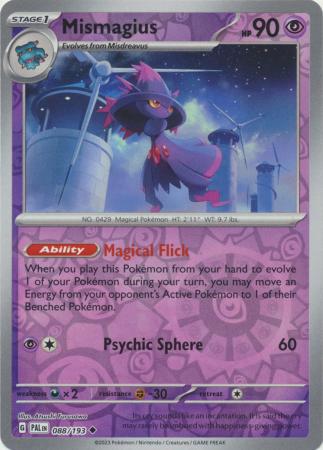 Pokemon - Mismagius - 088/193 - Uncommon Reverse Holo - Scarlet &amp; Violet: Paldea Evolved Series - Top CollectiblesCollectible CardsPokémon