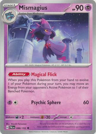 Pokemon - Mismagius - 088/193 - Uncommon - Scarlet &amp; Violet: Paldea Evolved Series - Top CollectiblesCollectible CardsPokémon
