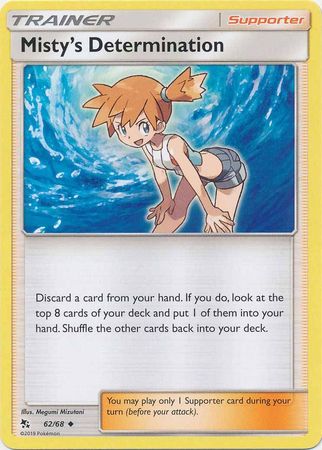 Pokemon - Misty's Determination - 62/68 - Uncommon - Hidden Fates Series - Top CollectiblesCollectible CardsPokémon