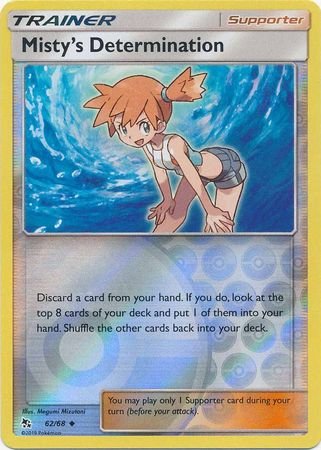 Pokemon - Misty's Determination - 62/68 - Uncommon Reverse Holo - Hidden Fates Series - Top CollectiblesCollectible CardsPokémon