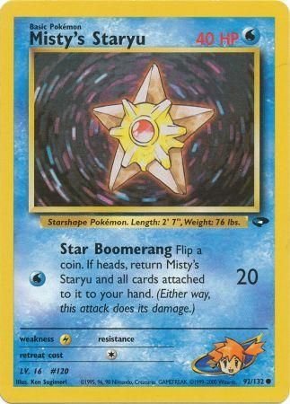 Pokemon - Misty's Staryu - 92/132 - Common Unlimited - Gym Challenge Series - Top CollectiblesCollectible CardsPokémon