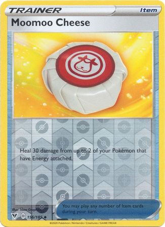 Pokemon - Moomoo Cheese - 156/185 - Uncommon Reverse Holo - Sword & Shield: Vivid Voltage Series - Top CollectiblesCollectible CardsPokémon