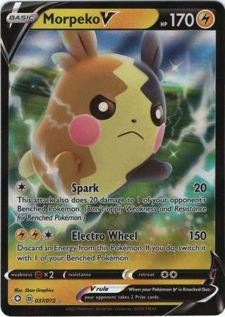 Pokemon - Morpeko V - 037/072 - Ultra Rare - Shining Fates Series - Top CollectiblesCollectible CardsPokémon