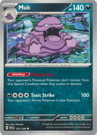 Pokemon - Muk - 127/198 - Uncommon - Scarlet & Violet (Base Set) Series - Top CollectiblesCollectible CardsPokémon