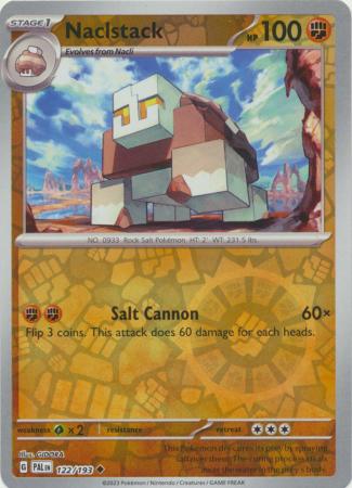 Pokemon - Naclstack - 122/193 - Uncommon Reverse Holo - Scarlet &amp; Violet: Paldea Evolved Series - Top CollectiblesCollectible CardsPokémon
