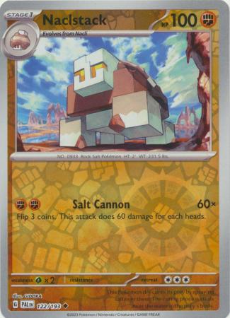 Pokemon - Naclstack - 122/193 - Uncommon Reverse Holo - Scarlet & Violet: Paldea Evolved Series - Top CollectiblesCollectible CardsPokémon