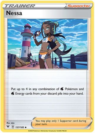 Pokemon - Nessa - 157/185 - Uncommon - Sword & Shield: Vivid Voltage Series - Top CollectiblesCollectible CardsPokémon