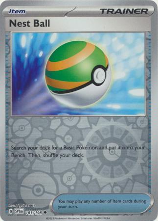 Pokemon - Nest Ball - 181/198 - Uncommon Reverse Holo - Scarlet & Violet (Base Set) Series - Top CollectiblesCollectible CardsPokémon