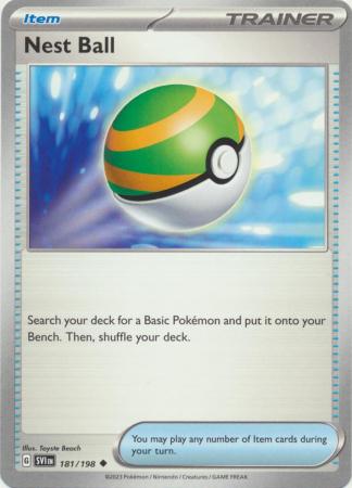 Pokemon - Nest Ball - 181/198 - Uncommon - Scarlet &amp; Violet (Base Set) Series - Top CollectiblesCollectible CardsPokémon