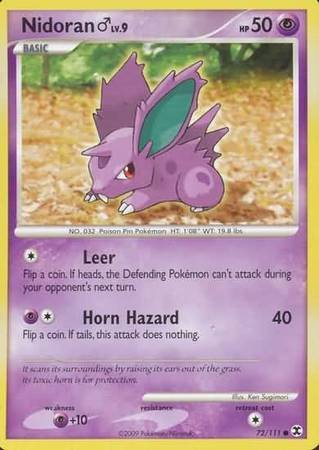 Pokemon - Nidoran M - 72/111 - Common - Platinum: Rising Rivals Series - Top CollectiblesCollectible CardsPokémon