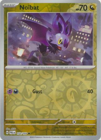 Pokemon - Noibat - 152/193 - Common Reverse Holo - Scarlet &amp; Violet: Paldea Evolved Series - Top CollectiblesCollectible CardsPokémon