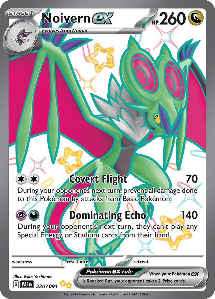 Pokemon - Noivern ex - 233/091 - Shiny Ultra Rare Rare - Paldean Fates Top Collectibles Pokemon - Noivern ex - 233/091 - Shiny Ultra Rare Rare - Paldean Fates Top Collectibles