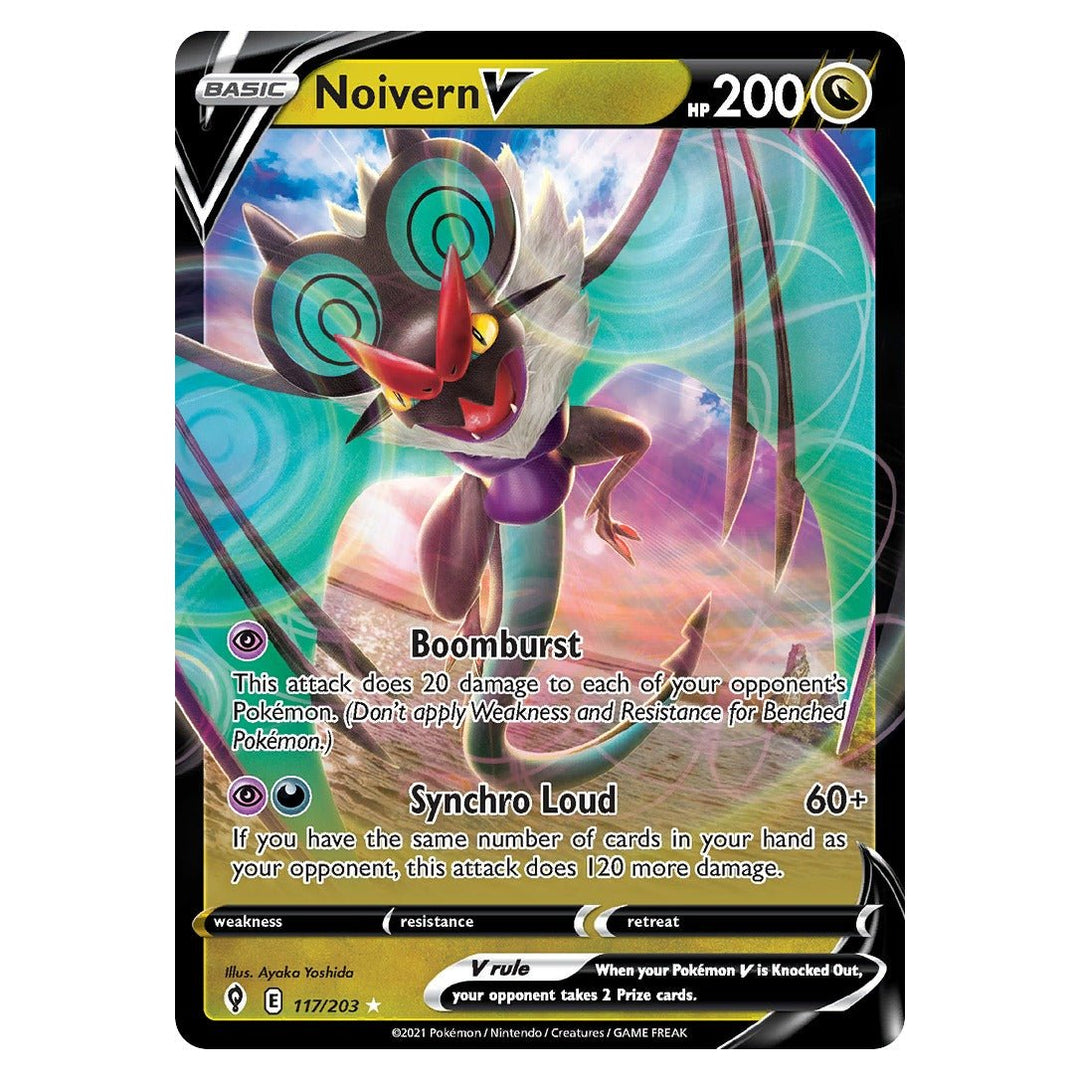 Pokemon - Noivern V - 117 - Rare Holo V - Evolving Skies - Top CollectiblesPokémon SinglePokémon