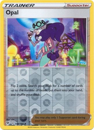 Pokemon - Opal - 158/185 - Uncommon Reverse Holo - Sword & Shield: Vivid Voltage Series - Top CollectiblesCollectible CardsPokémon