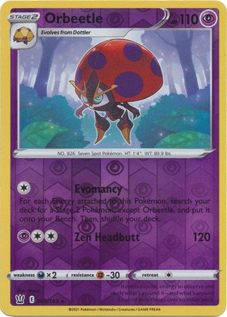 Pokemon - Orbeetle - 065/163 - Holo Rare Reverse Holo - Sword &amp; Shield: Battle Styles Singles - Top CollectiblesCollectible CardsPokémon