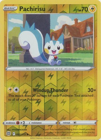 Pokemon - Pachirisu - 052/172 - Uncommon Reverse Holo - Sword &amp; Shield: Brilliant Stars Series - Top CollectiblesCollectible CardsPokémon
