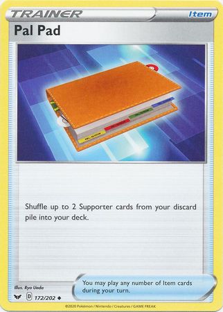 Pokemon - Pal Pad - 172/202 - Uncommon - Sword &amp; Shield: Base Set Series - Top CollectiblesCollectible CardsPokémon