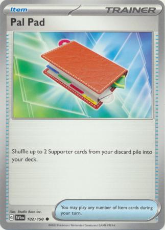 Pokemon - Pal Pad - 182/198 - Common - Scarlet &amp; Violet (Base Set) Series - Top CollectiblesCollectible CardsPokémon