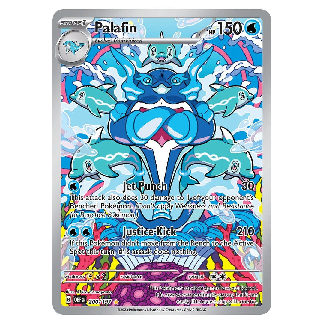 Pokemon - Palafin - 200 - Illustration Rare - Obsidian Flames - Top CollectiblesPokémon SinglePokémon