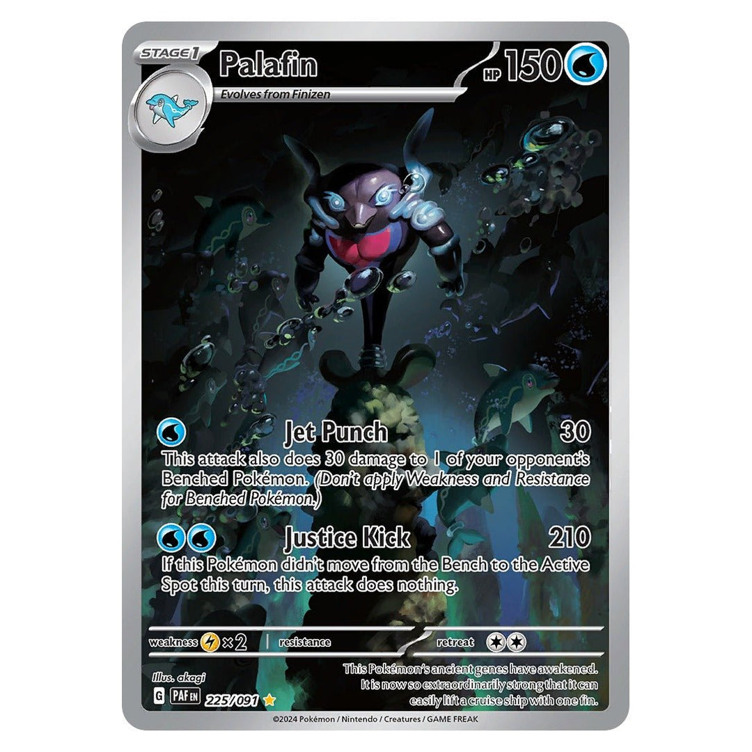 Pokemon - Palafin - 225 - Illustration Rare - Paldean Fates - Top CollectiblesPokémon SinglePokémon