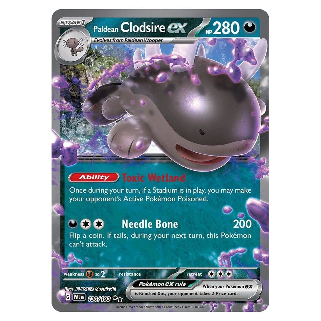 Pokemon - Paldean Clodsire ex - 130 - Double Rare - Paldea Evolved - Top CollectiblesPokémon SinglePokémon