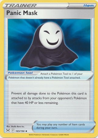 Pokemon - Panic Mask - 165/196 - Uncommon - Sword &amp; Shield: Lost Origin Series - Top CollectiblesCollectible CardsPokémon
