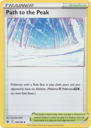 Pokemon - Path to the Peak - 148/198 - Uncommon - Sword &amp; Shield: Chilling Reign Series - Top CollectiblesCollectible CardsPokémon