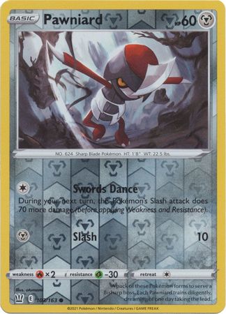 Pokemon - Pawniard - 103/163 - Common Reverse Holo - Sword & Shield: Battle Styles Singles - Top CollectiblesCollectible CardsPokémon