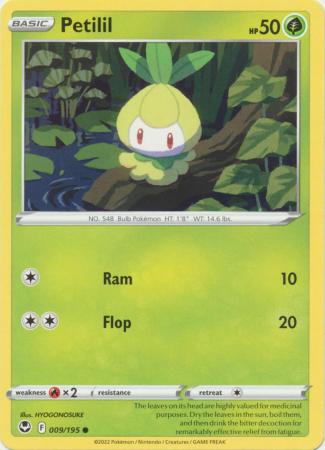 Pokemon - Petilil - 009/195 - Common - Sword &amp; Shield: Silver Tempest Series - Top CollectiblesCollectible CardsPokémon