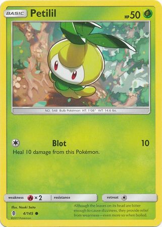 Pokemon - Petilil - 4/145 - Common - Sun &amp; Moon: Guardians Rising Series - Top CollectiblesCollectible CardsPokémon