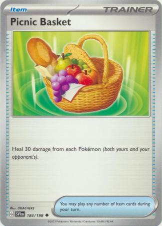 Pokemon - Picnic Basket - 184/198 - Uncommon - Scarlet &amp; Violet (Base Set) Series - Top CollectiblesCollectible CardsPokémon