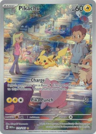 Pokemon - Pikachu - 173/165 - Illustration Rare - Scarlet & Violet: 151 Series - Top CollectiblesCollectible CardsPokémon