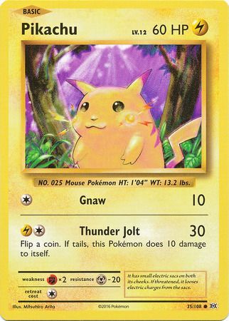 Pokemon - Pikachu - 35/108 - Common - XY: Evolutions Series - Top CollectiblesCollectible CardsPokémon