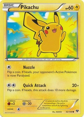 Pokemon - Pikachu - 42/146 - Common - XY: Base Set Series - Top CollectiblesCollectible CardsPokémon