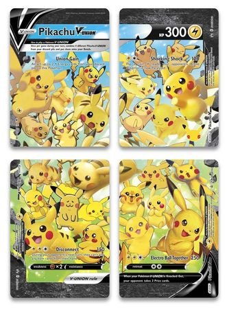 Pokemon - Pikachu V - Union Set (4 Cards) - Sword & Shield Promos - Top CollectiblesCollectible CardsPokémon