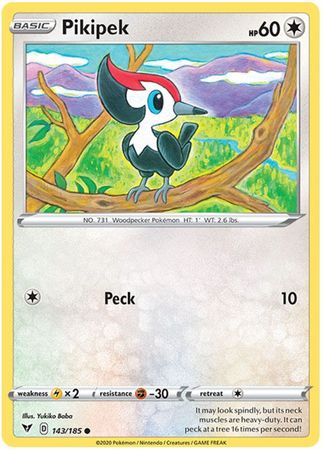 Pokemon - Pikipek - 143/185 - Common - Sword & Shield: Vivid Voltage Series - Top CollectiblesCollectible CardsPokémon