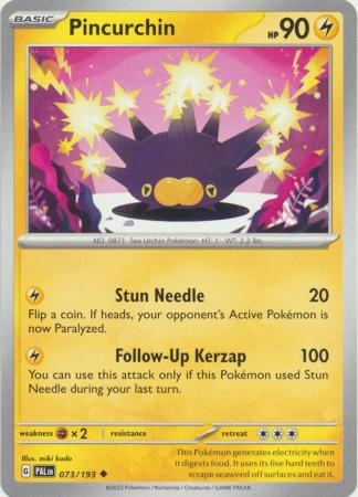 Pokemon - Pincurchin - 073/193 - Uncommon - Scarlet & Violet: Paldea Evolved Series - Top CollectiblesCollectible CardsPokémon