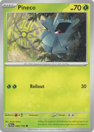 Pokemon - Pineco - 004/193 - Common - Scarlet &amp; Violet: Paldea Evolved Series - Top CollectiblesCollectible CardsPokémon