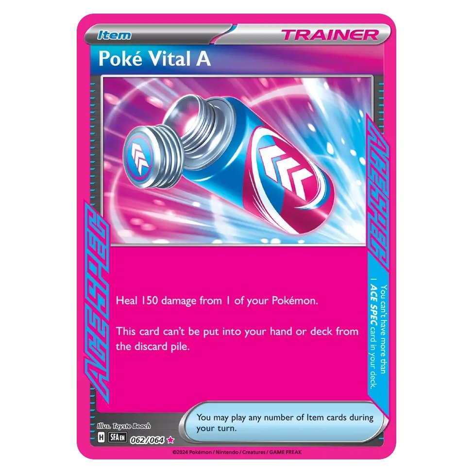 Pokemon - Poké Vital A - 62 - ACE SPEC Rare - Shrouded Fable - Top CollectiblesPokémon SinglePokémon
