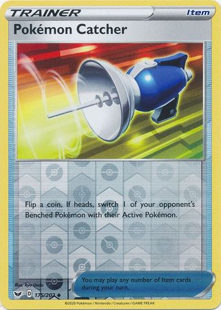 Pokemon - Pokemon Catcher - 175/202 - Uncommon Reverse Holo - Sword & Shield: Base Set Series - Top CollectiblesCollectible CardsPokémon