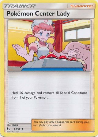 Pokemon - Pokemon Center Lady - 64/68 - Uncommon - Hidden Fates Series - Top CollectiblesCollectible CardsPokémon