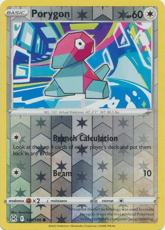 Pokemon - Porygon - 140/196 - Common Reverse Holo - Sword & Shield: Lost Origin Series - Top CollectiblesCollectible CardsPokémon