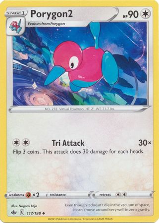 Pokemon - Porygon2 - 117/198 - Uncommon - Sword &amp; Shield: Chilling Reign Series - Top CollectiblesCollectible CardsPokémon