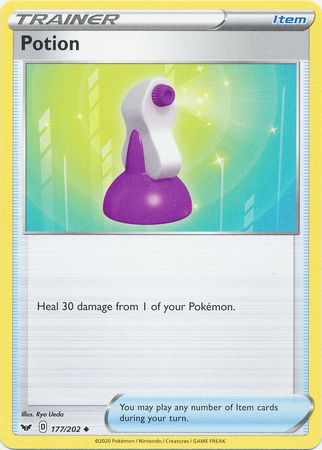 Pokemon - Potion - 177/202 - Uncommon - Sword &amp; Shield: Base Set Series - Top CollectiblesCollectible CardsPokémon