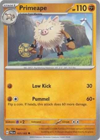 Pokemon - Primeape - 107/193 - Uncommon - Scarlet & Violet: Paldea Evolved Series - Top CollectiblesCollectible CardsPokémon