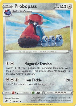 Pokemon - Probopass - 099/172 - Uncommon - Sword &amp; Shield: Brilliant Stars Series - Top CollectiblesCollectible CardsPokémon