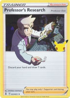 Pokemon - Professor's Research - 23/25 - Holo Rare - Celebrations Series - Top CollectiblesCollectible CardsPokémon